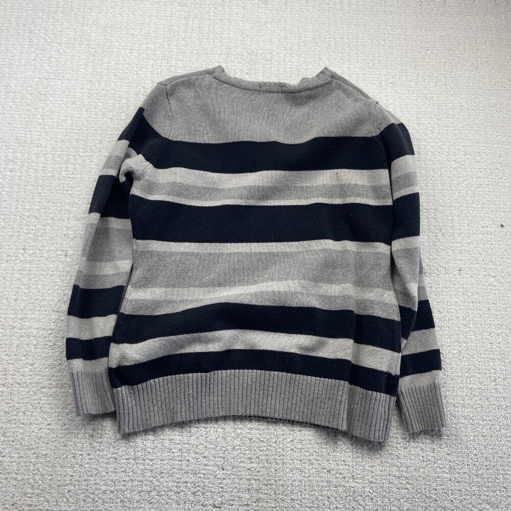 Lot x2 Bulk Striped Pullover Sweater Knit Red  / Grey Women Sz XL Preppy Cozy - Picture 16 of 16